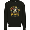 A Huskies Dog Mens Sweatshirt Jumper Black