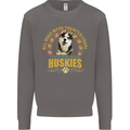 A Huskies Dog Mens Sweatshirt Jumper Charcoal