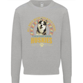 A Huskies Dog Mens Sweatshirt Jumper Sports Grey