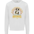 A Huskies Dog Mens Sweatshirt Jumper White