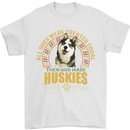 A Huskies Dog Mens T-Shirt 100% Cotton White