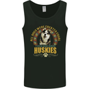A Huskies Dog Mens Vest Tank Top Black