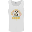 A Huskies Dog Mens Vest Tank Top White