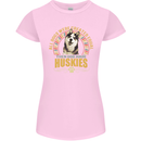 A Huskies Dog Womens Petite Cut T-Shirt Light Pink
