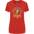 A Huskies Dog Womens Wider Cut T-Shirt Red