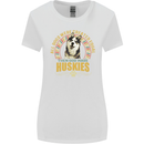 A Huskies Dog Womens Wider Cut T-Shirt White