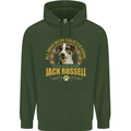 A Jack Russell Dog Childrens Kids Hoodie Forest Green