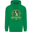 A Jack Russell Dog Childrens Kids Hoodie Irish Green