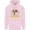 A Jack Russell Dog Childrens Kids Hoodie Light Pink