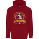 A Jack Russell Dog Childrens Kids Hoodie Red