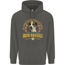 A Jack Russell Dog Childrens Kids Hoodie Storm Grey