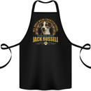 A Jack Russell Dog Cotton Apron 100% Organic Black