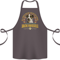 A Jack Russell Dog Cotton Apron 100% Organic Dark Grey