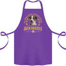 A Jack Russell Dog Cotton Apron 100% Organic Purple