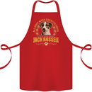 A Jack Russell Dog Cotton Apron 100% Organic Red