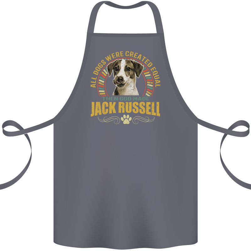 A Jack Russell Dog Cotton Apron 100% Organic Steel
