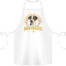 A Jack Russell Dog Cotton Apron 100% Organic White