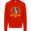 A Jack Russell Dog Kids Sweatshirt Jumper Bright Red