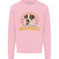 A Jack Russell Dog Kids Sweatshirt Jumper Light Pink