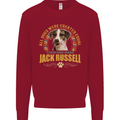 A Jack Russell Dog Kids Sweatshirt Jumper Red