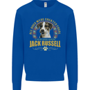 A Jack Russell Dog Kids Sweatshirt Jumper Royal Blue