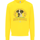A Jack Russell Dog Kids Sweatshirt Jumper Yellow