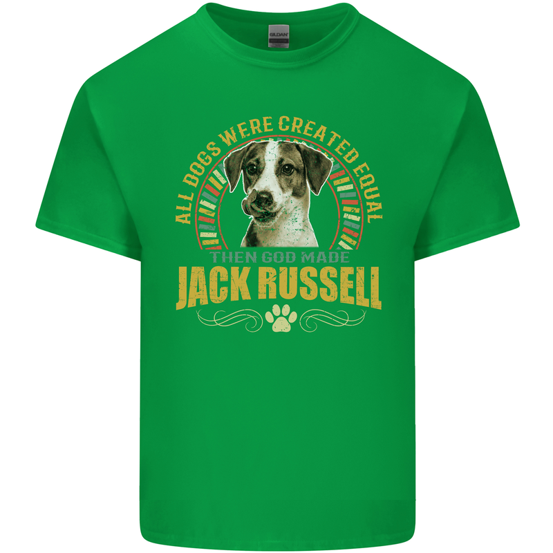 A Jack Russell Dog Kids T-Shirt Childrens Irish Green