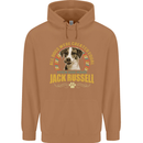 A Jack Russell Dog Mens 80% Cotton Hoodie Caramel Latte