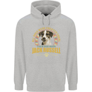 A Jack Russell Dog Mens 80% Cotton Hoodie Sports Grey