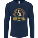 A Jack Russell Dog Mens Long Sleeve T-Shirt Navy Blue