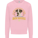 A Jack Russell Dog Mens Sweatshirt Jumper Light Pink