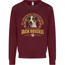 A Jack Russell Dog Mens Sweatshirt Jumper Maroon