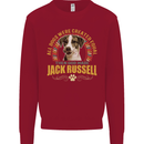 A Jack Russell Dog Mens Sweatshirt Jumper Red