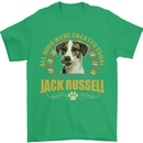 A Jack Russell Dog Mens T-Shirt 100% Cotton Irish Green