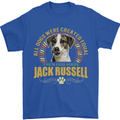 A Jack Russell Dog Mens T-Shirt 100% Cotton Royal Blue