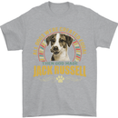 A Jack Russell Dog Mens T-Shirt 100% Cotton Sports Grey