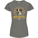 A Jack Russell Dog Womens Petite Cut T-Shirt Charcoal