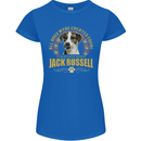 A Jack Russell Dog Womens Petite Cut T-Shirt Royal Blue