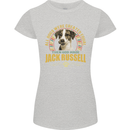 A Jack Russell Dog Womens Petite Cut T-Shirt Sports Grey