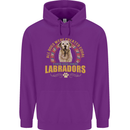A Labrador Dog Childrens Kids Hoodie Purple