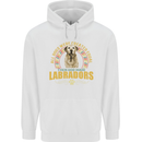 A Labrador Dog Childrens Kids Hoodie White