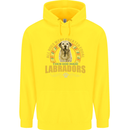 A Labrador Dog Childrens Kids Hoodie Yellow