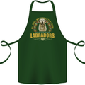 A Labrador Dog Cotton Apron 100% Organic Forest Green