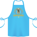 A Labrador Dog Cotton Apron 100% Organic Turquoise