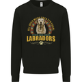 A Labrador Dog Kids Sweatshirt Jumper Black