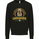 A Labrador Dog Kids Sweatshirt Jumper Black