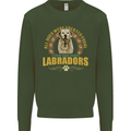 A Labrador Dog Kids Sweatshirt Jumper Forest Green