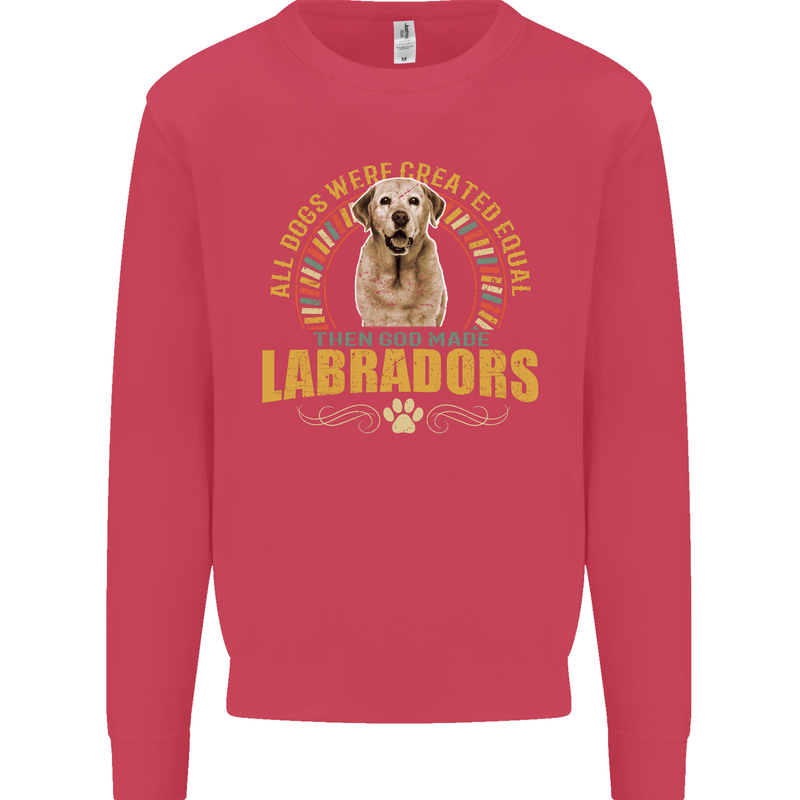 A Labrador Dog Kids Sweatshirt Jumper Heliconia