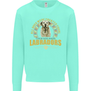 A Labrador Dog Kids Sweatshirt Jumper Peppermint