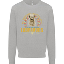 A Labrador Dog Kids Sweatshirt Jumper Sports Grey